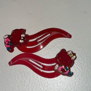 Sanrio Hello Kitty red Hair Clips